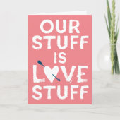 ピンクバレンタインデー私たちの物は愛物 シーズンカード (正面)