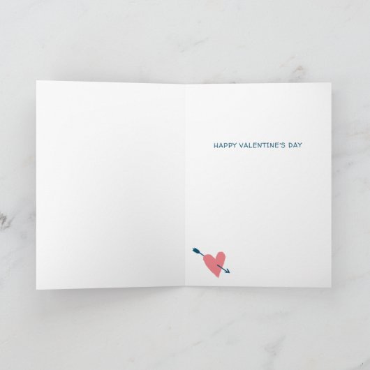 ピンクバレンタインデー私たちの物は愛物 シーズンカード (内部)