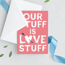 ピンクバレンタインデー私たちの物は愛物 シーズンカード