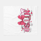 ピンクバレンタインナース、バレンタインコケットボウオーバー フリースブランケット