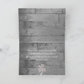 ピンクバレンタインハートツリーグリーティングカード カード (内部)