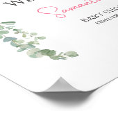 ピンクバレンタインバルーンウェルカム ポスター (角)