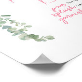 ピンクバレンタインバルーンマムオーサバー ポスター (角)