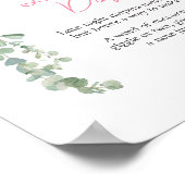 ピンクバレンタインバルーン深夜おむつ ポスター (角)