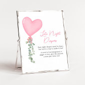 ピンクバレンタインバルーン深夜おむつ ポスター