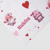 ピンクバレンタイン格言 パーソナライズされた 薄葉紙 (詳細)