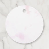 ピンクバレンタイン誕生日メッセージカード フェイバータグ (裏面)