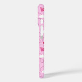 ピンクバレンタ飛んでいるン紙飛行機赤いハートかわいい Case-Mate iPhoneケース (裏面 / 左)