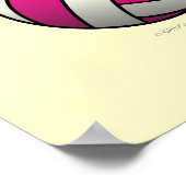 ピンクバレーボール ポスター (角)