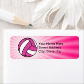 ピンクバレーボール ラベル (インサイチュ)