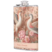 ピンクバロック・ロココフラワーモリス フラスク (左)