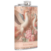 ピンクバロック・ロココフラワーモリス フラスク (右)