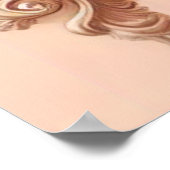 ピンクバロック・ロココフラワーモリス ポスター (角)