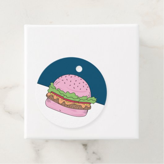 ピンクバーお洒落ガーバースデーパーティー フェイバータグ (インサイチュ)