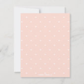 ピンクバーガーカップルBBQベビーシャワーサンキューカード 招待状 (裏面)