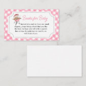 ピンクバーガーBBQベビーシャワーブックスベビー エンクロージャーカード (正面/裏面)