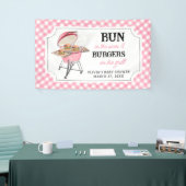 ピンクバーガーBBQベビーシャワー 横断幕 (トレードショー)