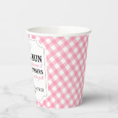 ピンクバーガーBBQベビーシャワー 紙コップ (左)