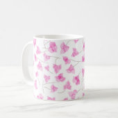 ピンクバーゲンヴィラマグ コーヒーマグカップ (正面左)