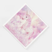 ピンクバースデーパーティーUnicorn紙ナプキン (コーナー)