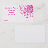 ピンクバースト名刺 名刺 (正面/裏面)