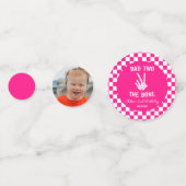 ピンクバートツザ骨骨格2回目の誕生日パーティー コンフェッティ (正面)