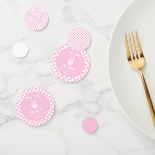 ピンクバートツザ骨骨格2回目の誕生日パーティー コンフェッティ (グループ)