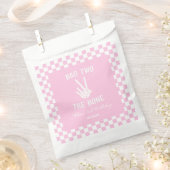 ピンクバートツザ骨骨格2回目の誕生日パーティー フェイバーバッグ (クリップ留めされた状態)