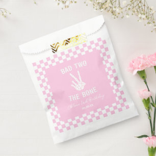 ピンクバートツザ骨骨格2回目の誕生日パーティー フェイバーバッグ