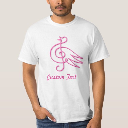 ピンクバードミュージックTシャツ Tシャツ (正面)