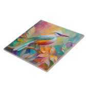 ピンクバードレッドブレストファンタジーバード タイル (側面)