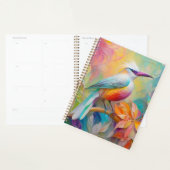 ピンクバードレッドブレストファンタジーバード プランナー手帳 (ディスプレー)