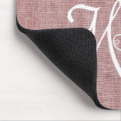 ピンクバーラップドッグ母マウスパッド マウスパッド (コーナー)