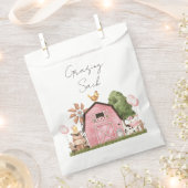 ピンクバーンアニマルパーティー放牧袋の好意バッグ フェイバーバッグ (クリップ留めされた状態)