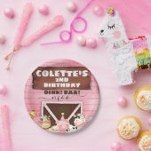 ピンクバーンオインクバアモーファームアニマルズ誕生日 ペーパープレート (パーティー)