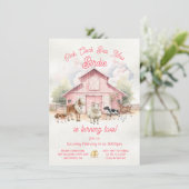 ピンクバーンファームアニマルズバースデーパーティー 招待状 (スタンド正面)