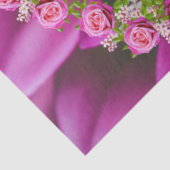 ピンクパかわいらしープルグリーンガーデンフラワーズクリスマス 薄葉紙 (詳細)