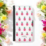 ピンクパイナップルパターンシックホワイト GALAXY S5 ウォレットケース<br><div class="desc">ピンク白サムスンギャラクシーS5ウォレットケースかわいいパイナップルパターン。このデザインの製品は以下のコレクションに含まれる</div>