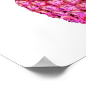 ピンクパイナップルプリント ポスター (角)