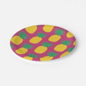 ピンクパイナップル熱帯産 ペーパープレート (アングル)