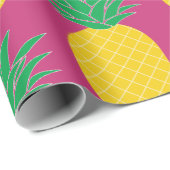 ピンクパイナップル熱帯産 ラッピングペーパー (ロールコーナー)