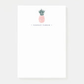 ピンクパイナップル |パーソナライズされた | ポストイット (正面)