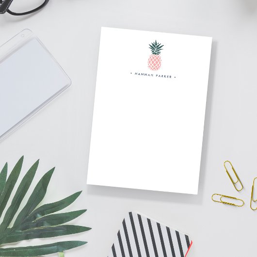 ピンクパイナップル |パーソナライズされた | ポストイット