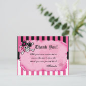 ピンクパイレーツサンキューカード ポストカード (スタンド正面)