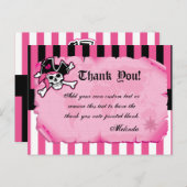 ピンクパイレーツサンキューカード ポストカード (正面/裏面)