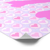 ピンクパイレーツスカルポスター ポスター (角)