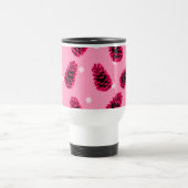 ピンクパインコーンコーヒーマグ トラベルマグ (中央)