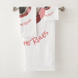 ピンクパグがルールを破る バスタオルセット