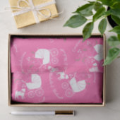 ピンクパグドッグテーマパーティーお祝い 薄葉紙 (ギフト)