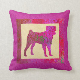 ピンクパグ クッション